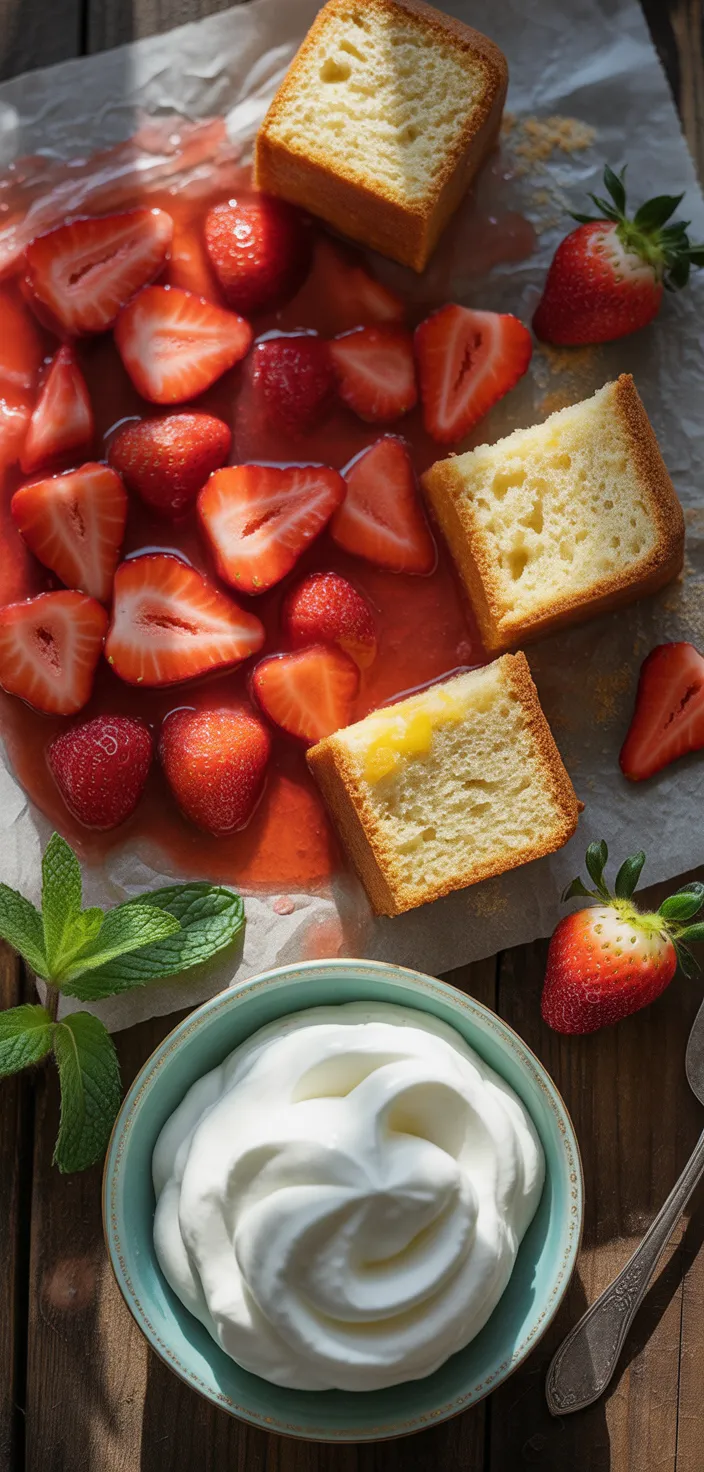 Ingredients photo for Strawberry Shortcake In A Jar Recipe With Entenmann’s + GIVEAWAY