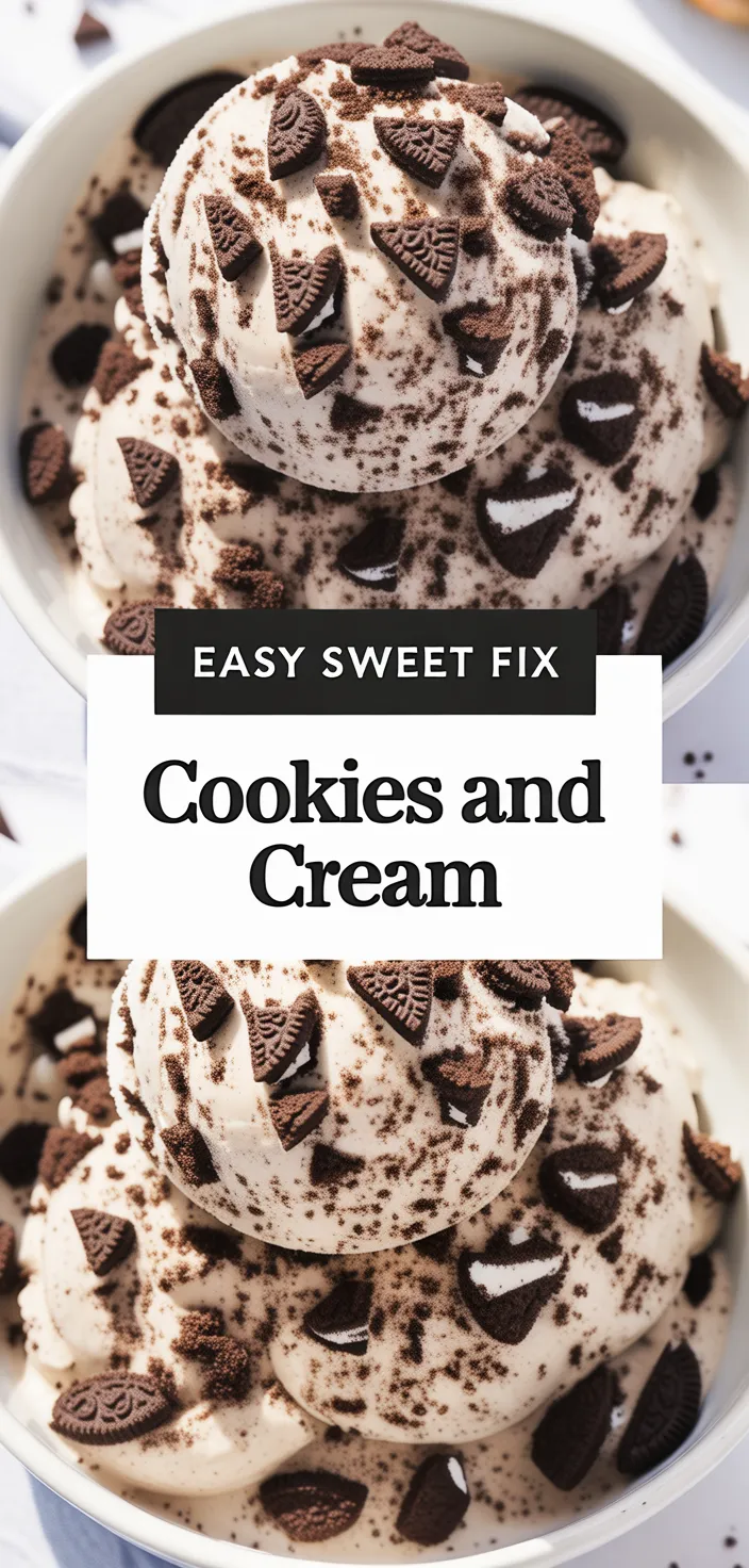A photo of Cookies And Cream Ice Cream Recipe
