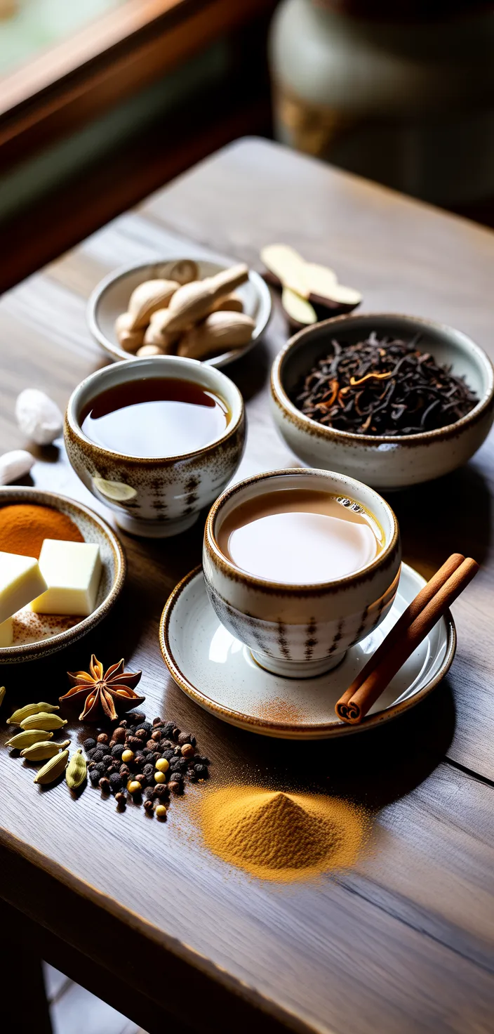 Ingredients photo for Vanilla Chai Latte Recipe (Easy Homemade Chai Tea Latte!)
