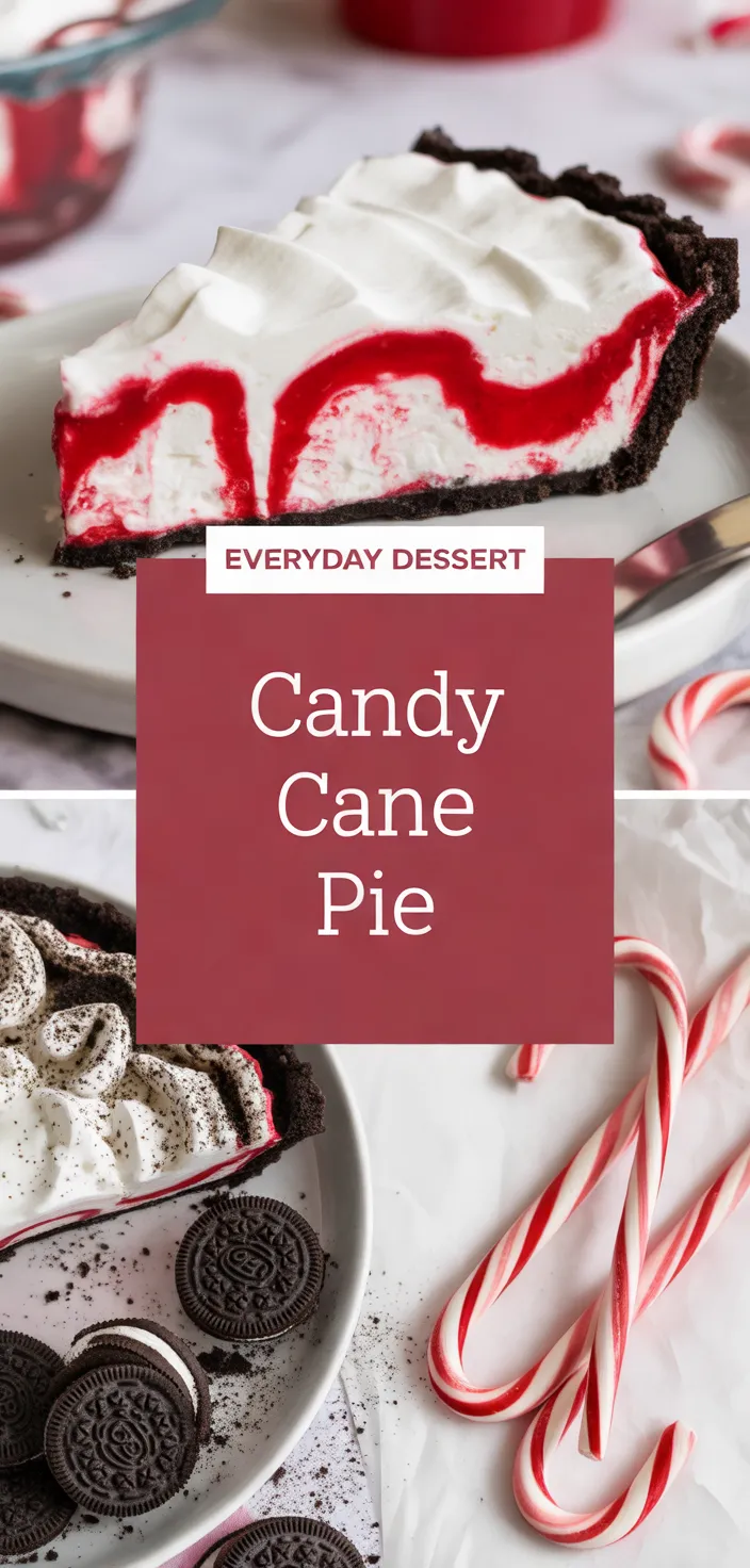 A photo of Candy Cane Pie Recipe