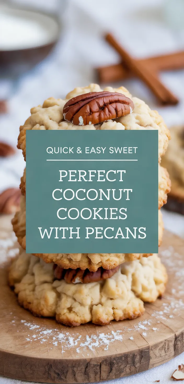 A photo of Perfect Coconut Cookies With Pecans Recipe