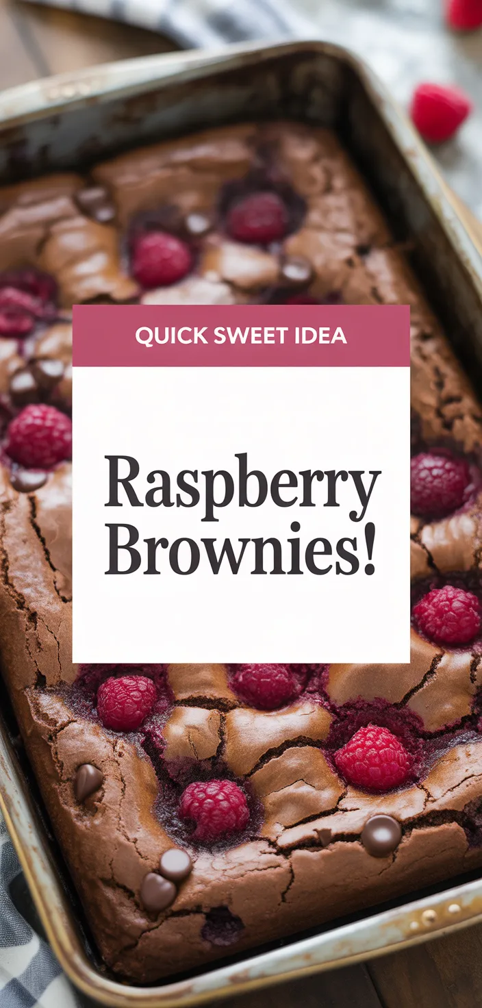 A photo of Raspberry Brownies! Recipe