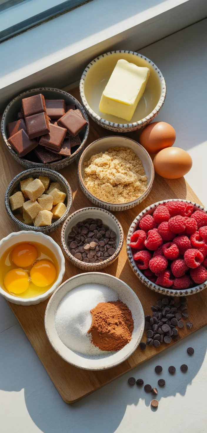 Ingredients photo for Raspberry Brownies! Recipe
