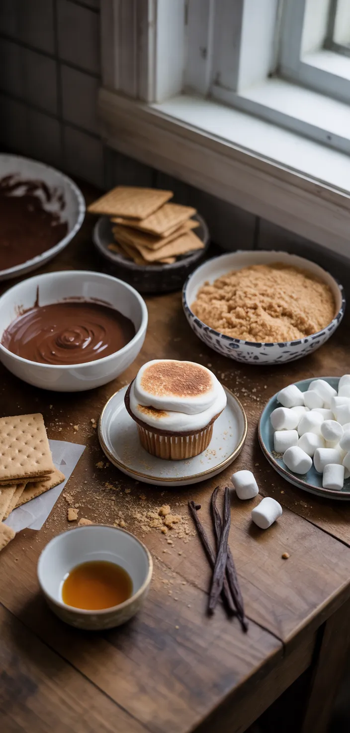 Ingredients photo for S'mores Cupcakes Recipe