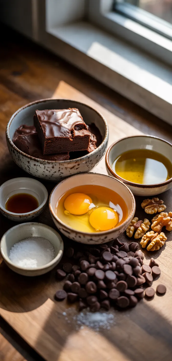 Ingredients photo for Chewy & Fudgy Brownie Mix Cookies – So Easy & Delicious! Recipe