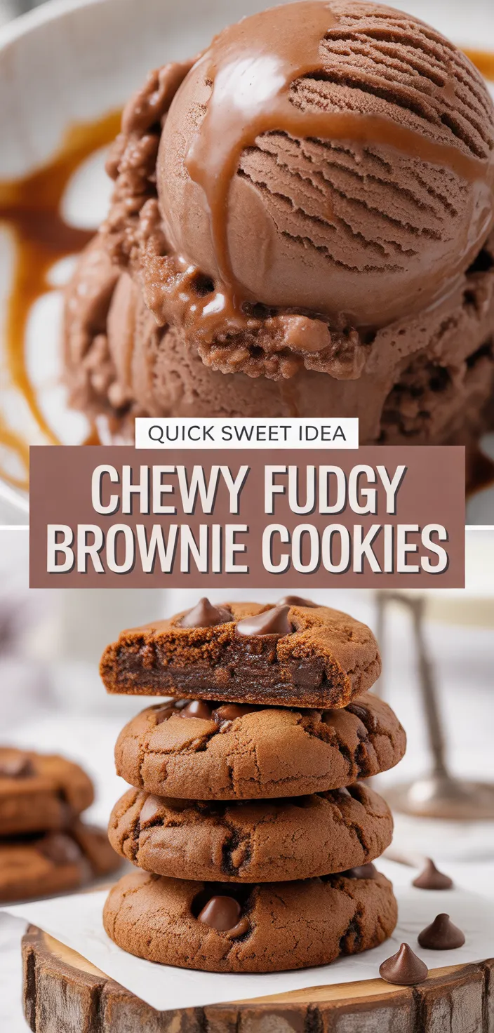 A photo of Chewy & Fudgy Brownie Mix Cookies – So Easy & Delicious! Recipe