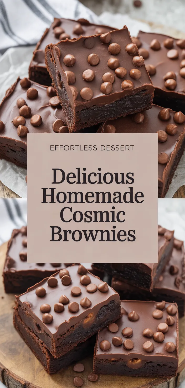 A photo of Delicious Homemade Cosmic Brownies Recipe