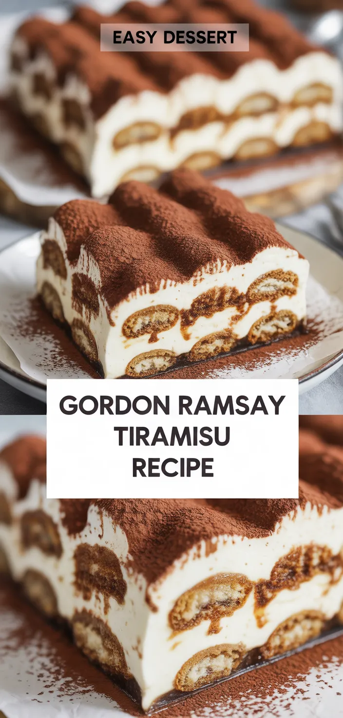 A photo of Gordon Ramsay Tiramisu Recipe