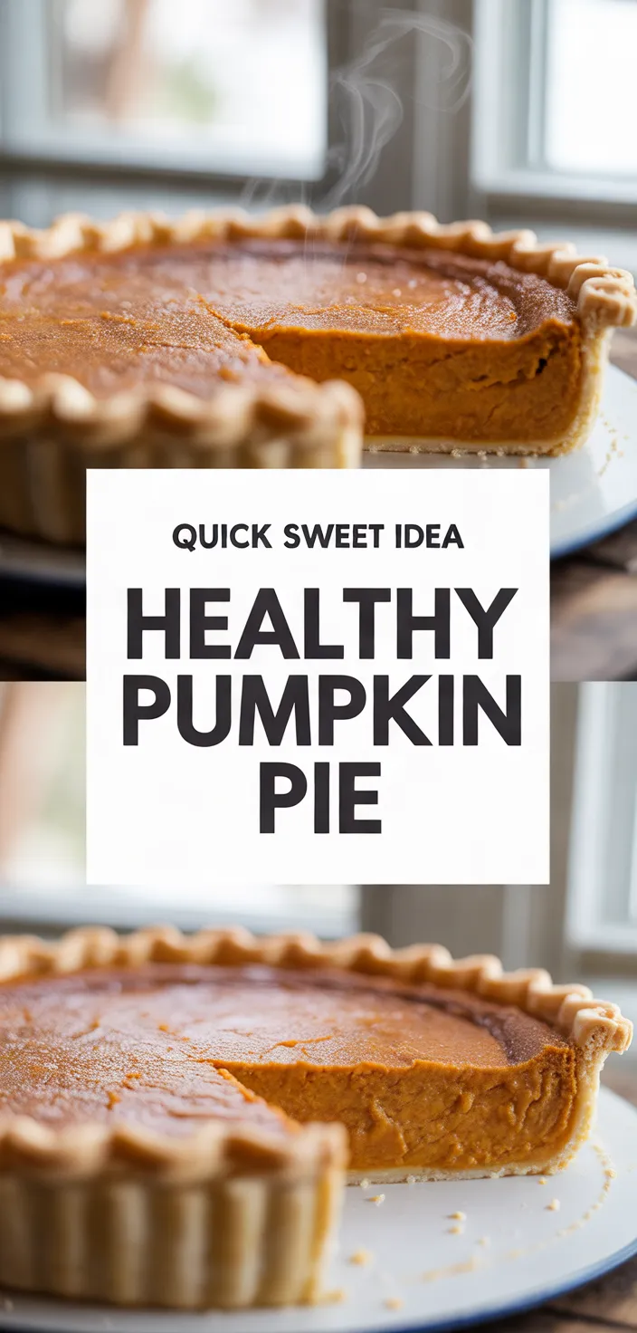 A photo of Healthy Pumpkin Pie Recipe
