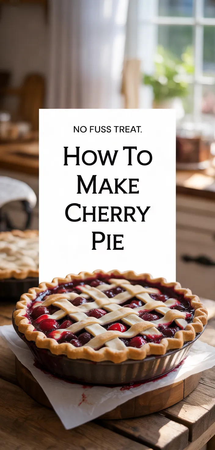 A photo of How To Make Cherry Pie Recipe