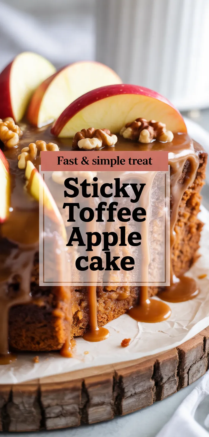 A photo of Sticky Toffee Apple Cake Recipe