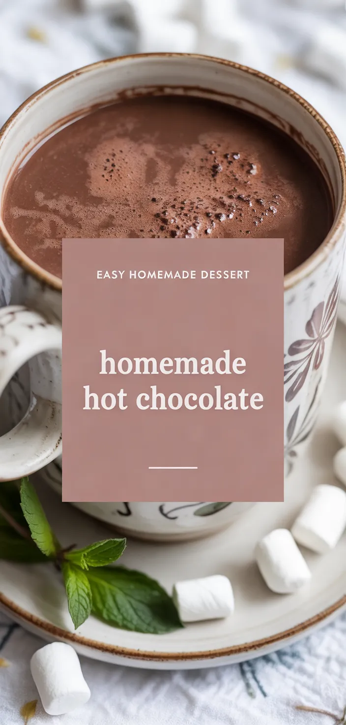 A photo of Sweet Sips: Homemade Hot Chocolate Journey Recipe