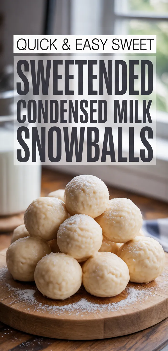 A photo of Sweetened Condensed Milk Snowballs Recipe