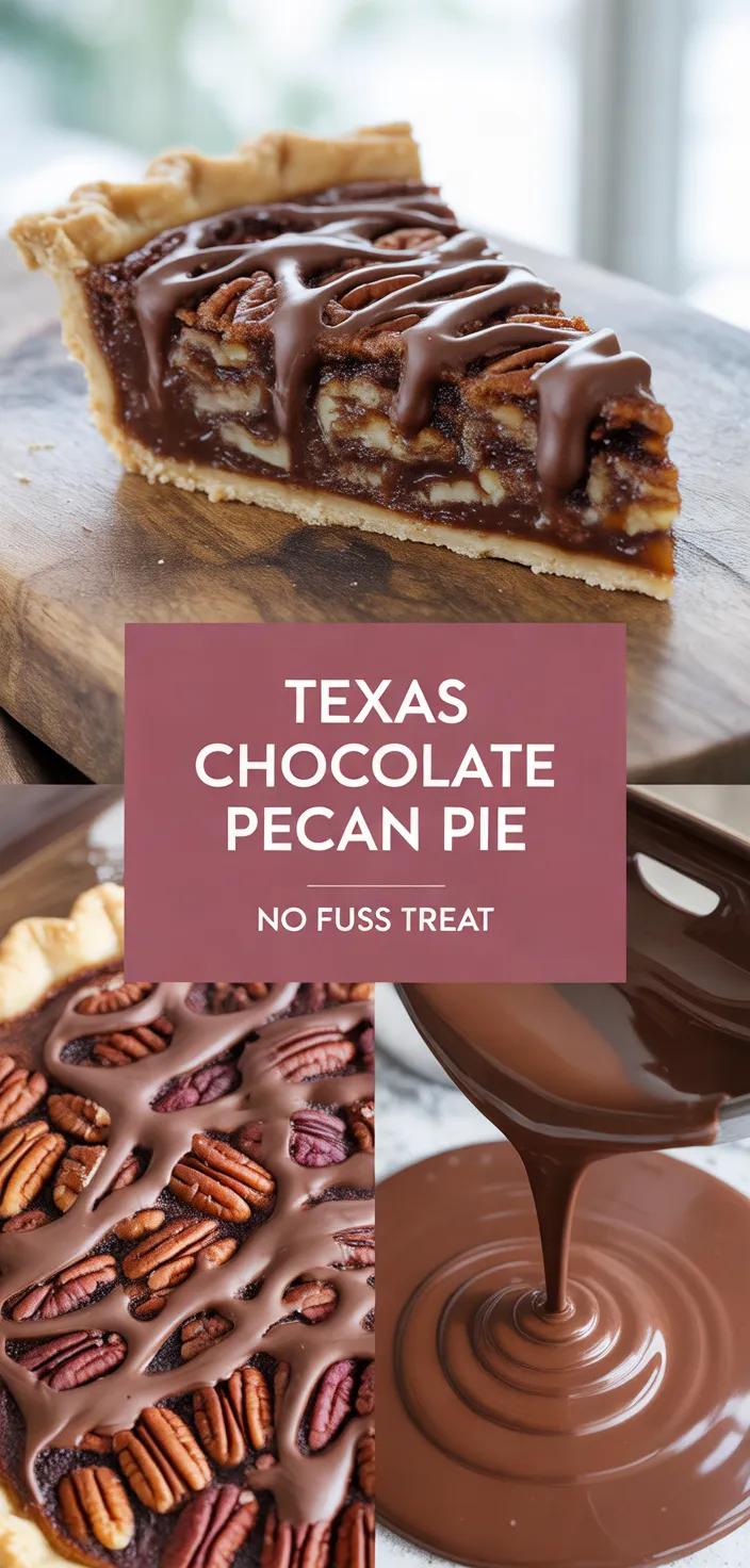 A photo of Texas Chocolate Pecan Pie Recipe