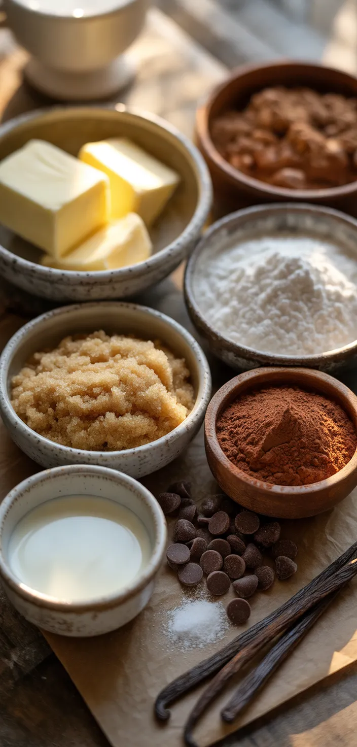 Ingredients photo for DELICIOUS AND EASY EDIBLE BROWNIE BATTER Recipe