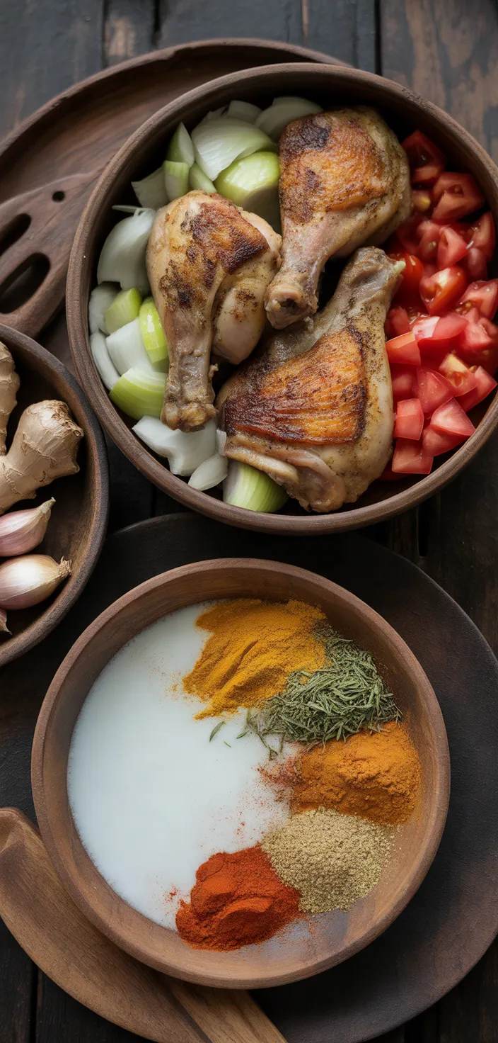 Ingredients photo for East African Kuku Paka  Recipe
