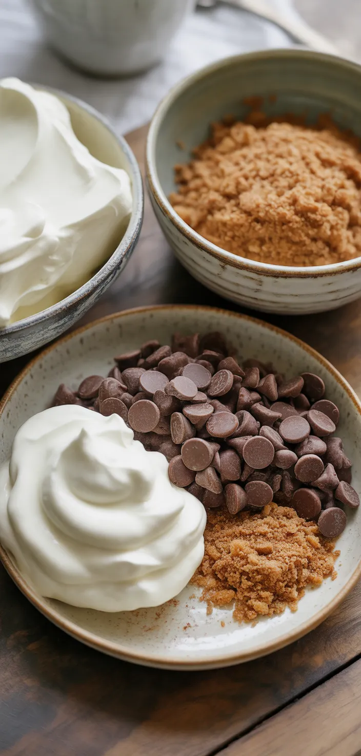 Ingredients photo for No Bake Chocolate Mousse Pie Recipe